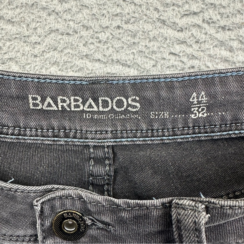 Barbados Jeans Mens 32x30 Gray Slim Fit Straight Leg Stretch Casual Pockets - Picture 13 of 14